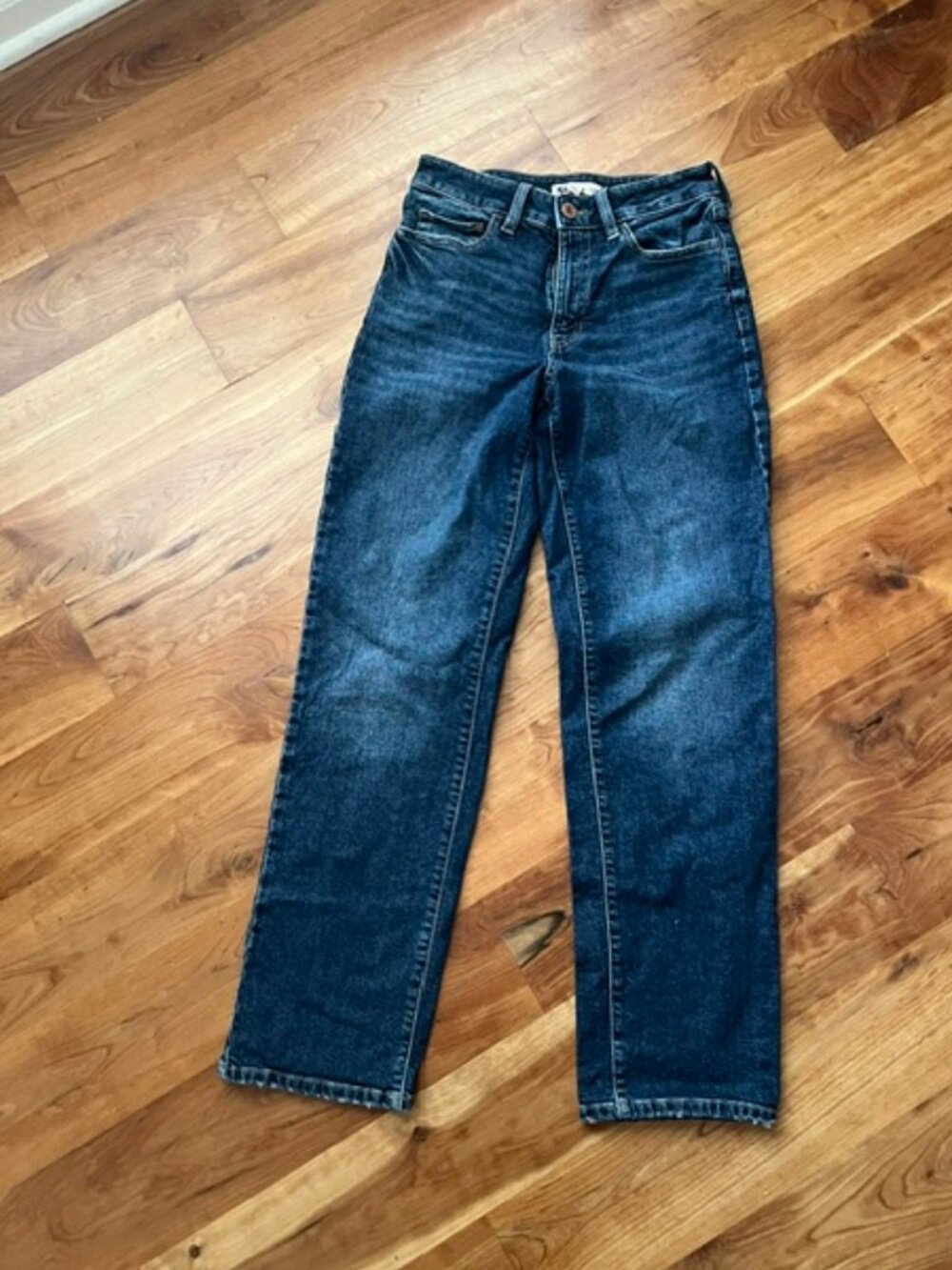 SO juniors high rise 90s straight jeans